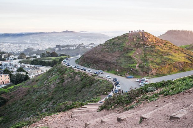 On top of one of the Twin Peaks